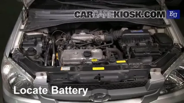 2002 Hyundai Getz GL 1.1L 4 Cyl. Batterie Changement